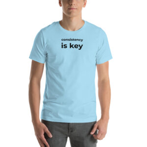 GUGOGGI "Consistency Is Key" Motivational T-Shirt