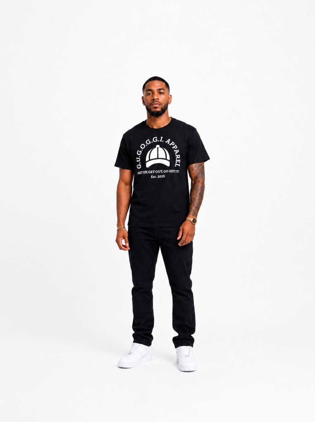 GUGOGGI Signature Logo Tee